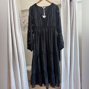 Elegant Black Lace Dress